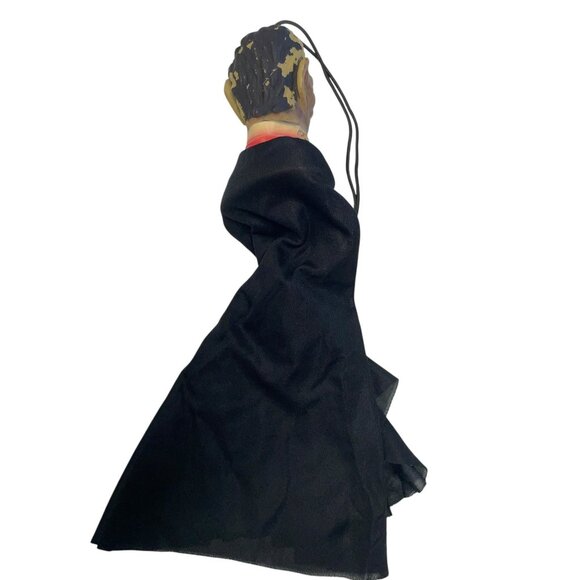 Paper Magic Group Vampire Head Halloween Prop 2002-2003 Black Cape - Picture 3 of 3